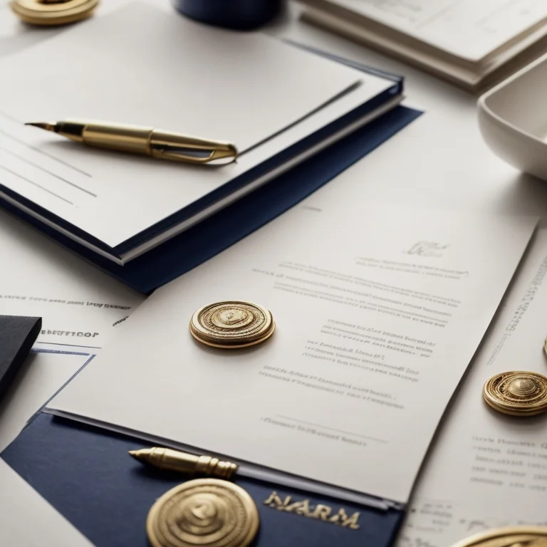 Notary stamping official document